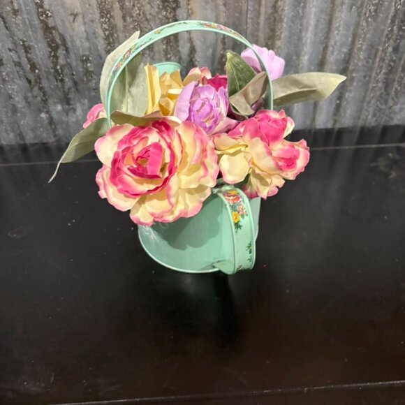 Pioneer Woman Spring Watering Can Faux Floral Arrangement - Picture 3 of 5